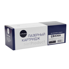 Картридж NetProduct (N-CB436A) для HP LJ P1505/ M1120/ M1522, 2K