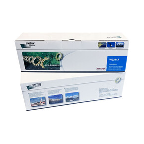 Картридж для HP Color LJ M255/ MFP M282/ M283 W2211A (207A) синий (1,25K) БЕЗ ЧИПА!!! UNITON Premium GREEN LINE (Eco Protected)
