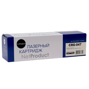 Тонер-картридж NetProduct (N-№ 047) для Canon i-SENSYS LBP112w/ 113w/ MF112/ 113w, 1,6K